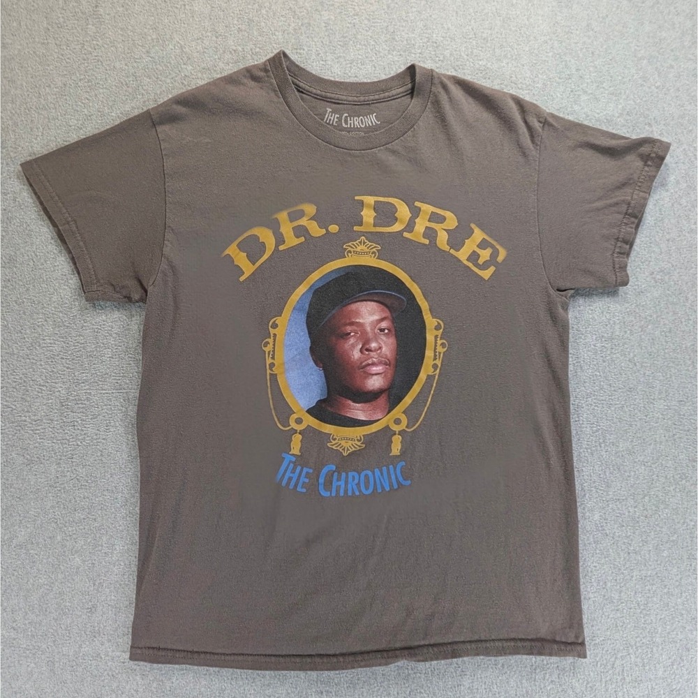 Dr Dre The Chronic T-Shirt Mens Medium 19.5x27 Gray Rap Tee 2024 Licensed